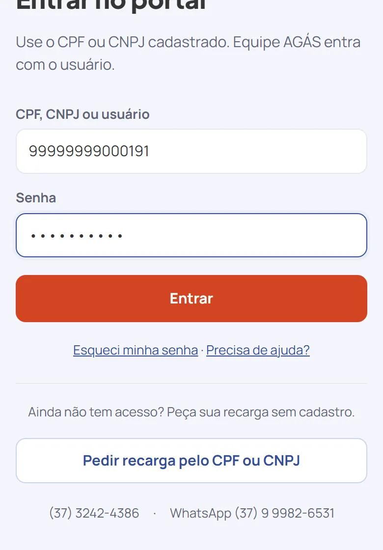 Toque em Entrar.